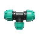 Teu reductie compresiune 32x25x32mm, PN16 bar pentru sisteme de irigatii