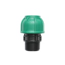 Racord compresiune cu filet exterior D25mmx1 toll, PN10 Bar pentru sisteme de irigatii