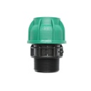Racord compresiune cu filet exterior D40mmx1-1/2 toll, PN10 bar pentru sisteme de irigatii