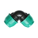 Cot compresiune egal 25x25mm, PN16 bar pentru sisteme de irigatii