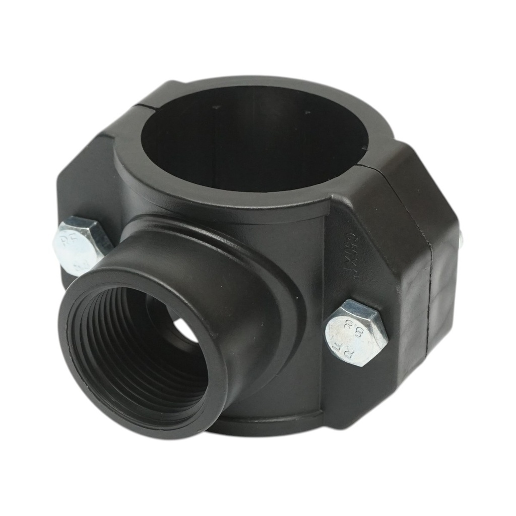 Clema bransament compresiune 50mm, filet interior 1 inch, PN16 pentru sisteme de irigatii