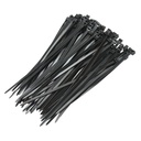 Faseta, colier plastic negru 3.6x140mm 100 buc/set