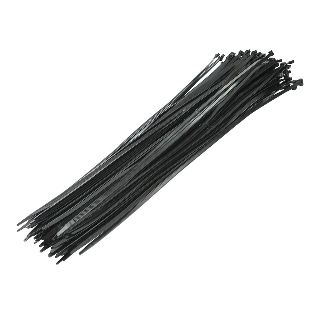 Faseta colier plastic negru 9x900mm 100 buc/set