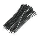 Faseta, colier plastic negru 3.6x200mm 100 buc/set