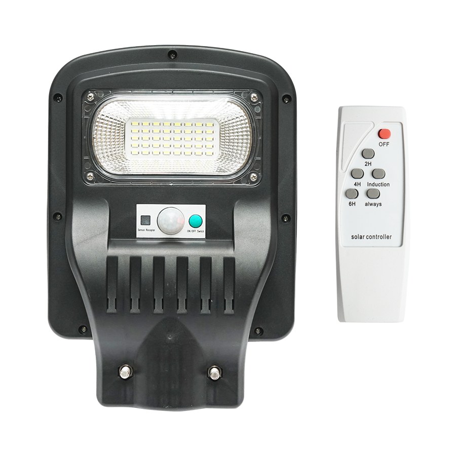 Lampa solara LED iluminat stradal 50W, 6500K, IP65 cu panou solar, senzor de miscare si telecomanda
