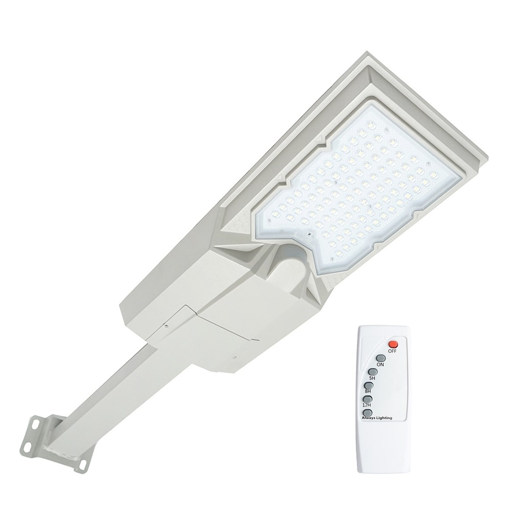 Lampa solara LED iluminat stradal 300W, 6500K, IP65 cu panou solar si telecomanda
