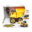 Jucarie camion galben tip Montessori pentru copii +3 ani