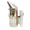 Afumator albine din inox cu cilindru scut termic si burduf din piele 230mm