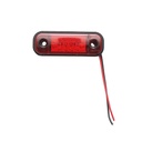 Lampa laterala gabarit slim LED 12-24V rosie 84x24mm FR0175