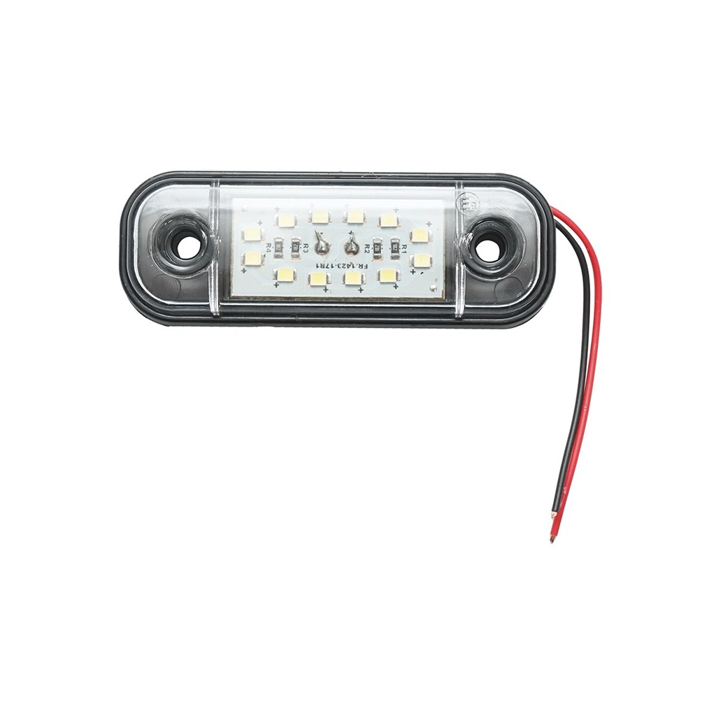 Lampa laterala gabarit slim LED 12-24V, alba FR0175
