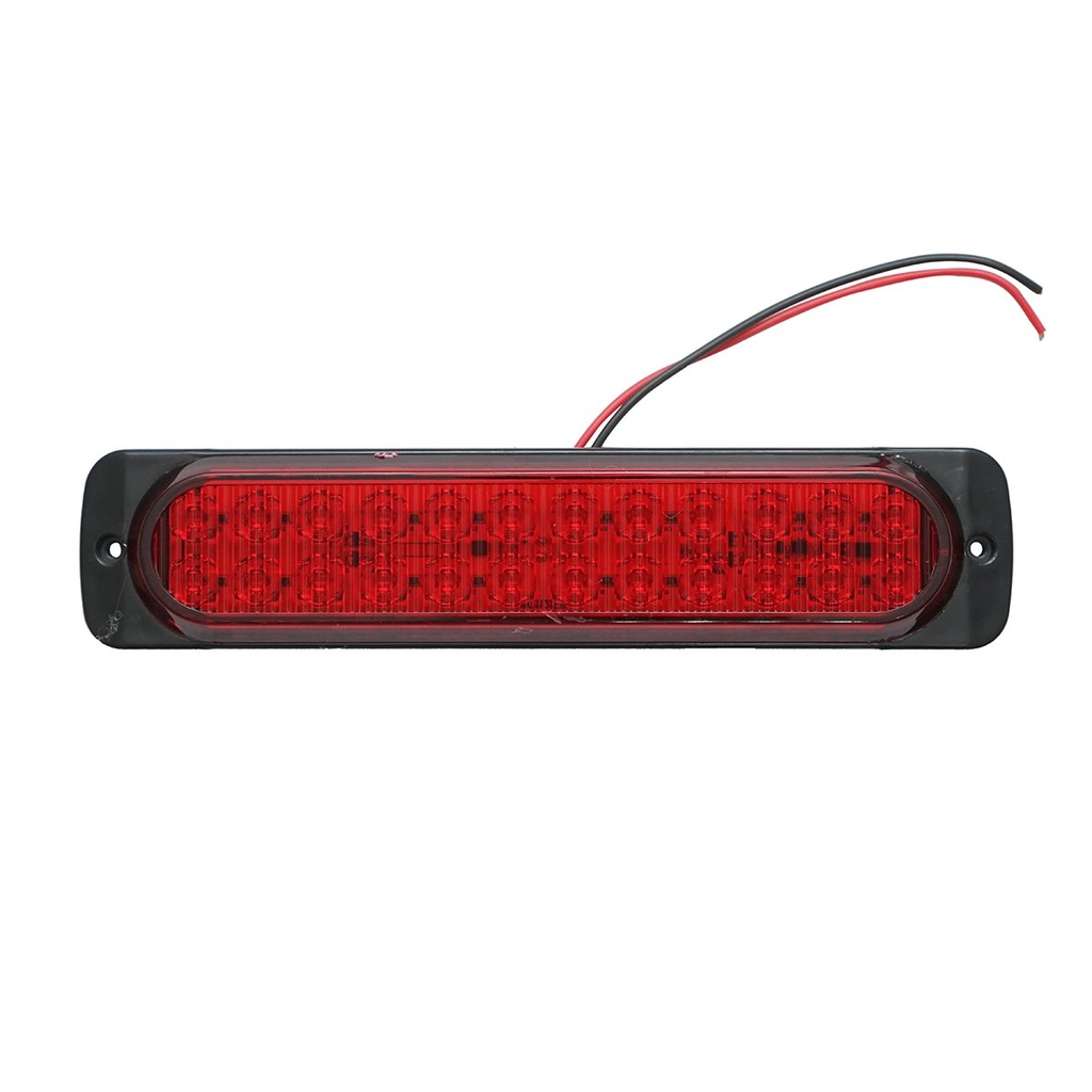 Lampa laterala gabarit slim LED 12-24V rosie 195x45x15mm FR1280