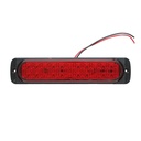 Lampa laterala gabarit slim LED 12-24V rosie 195x45x15mm FR1280