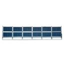 Kit gard, structura pentru 20 panouri solare fotovoltaice bifaciale 660-680W