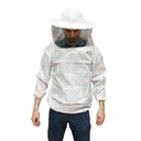 Bluza apicola alba cu masca de protectie marimea XXL