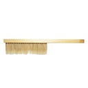 Perie apicola rand dublu din coada de cal cu maner din lemn 410x80mm
