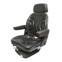 Scaun universal reglabil cu amortizor cotiere si tetiera pentru Tractor Forestier