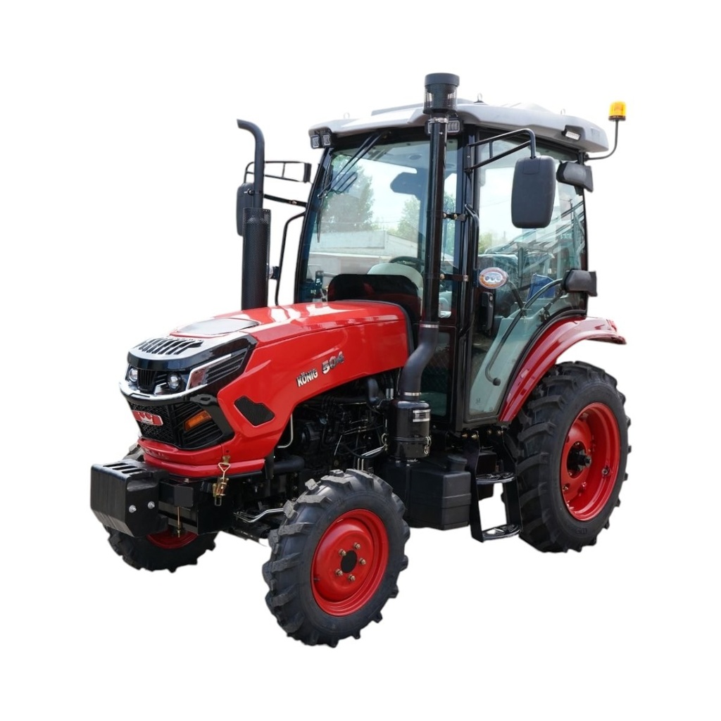 Tractor 4x4 cu cabina 50CP, motor YTO, camere video, roti 6.50-16/11.2-24 KONIG 504