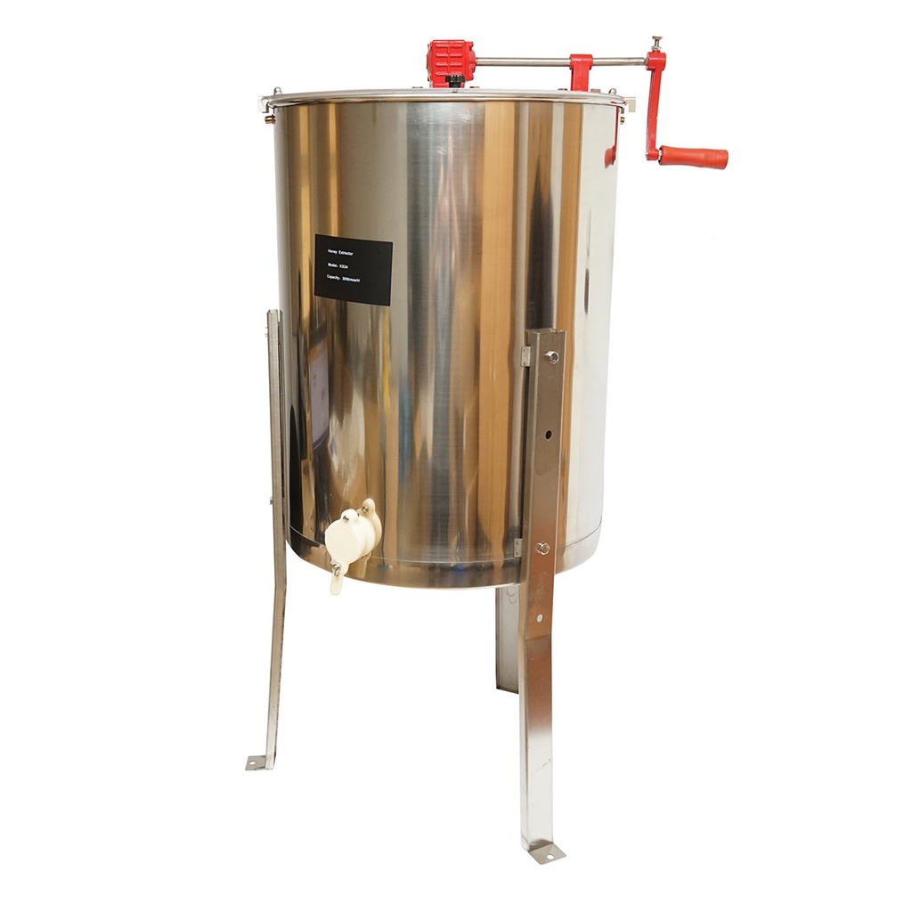 [AMAT6-117615] Centrifuga manuala apicola, extractor miere din inox cu 4 rame