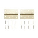 Set 2 balamale mobilier tip fluture 100x70mm, otel zincat auriu, suruburi incluse
