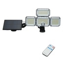 Lampa LED 8W cu panou solar 1.5W, baterie 2400mAh, senzor de miscare si telecomanda IP65