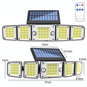 Lampa LED cu panou solar telecomanda si baterie 2400mAh, IP65