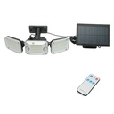 Lampa LED cu panou solar telecomanda si baterie 2000mAh, IP65