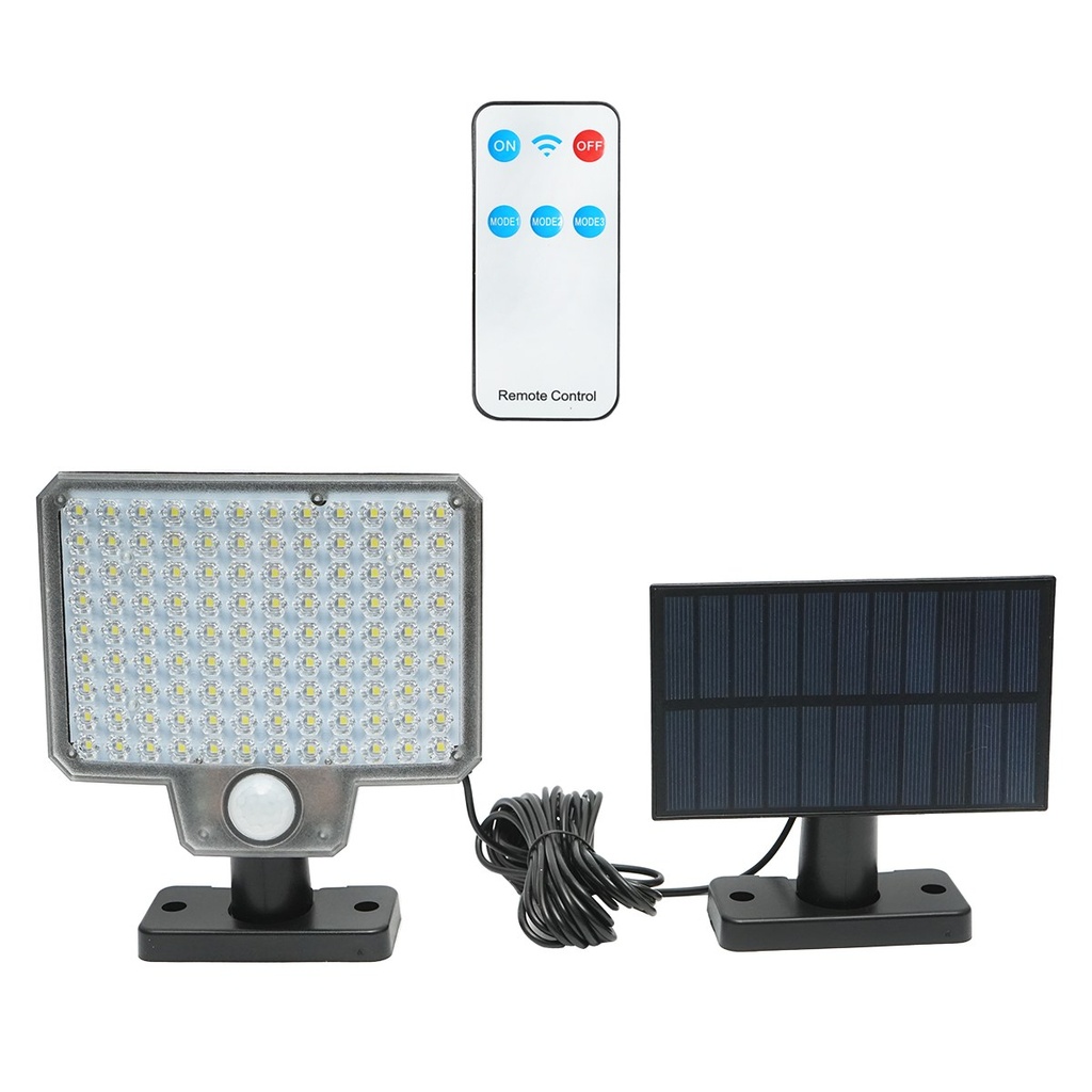 Lampa LED 8W cu panou solar telecomanda si baterie 2000mAh, IP65