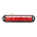 Lampa laterala gabarit slim rosie LED 12-24V, galbena FR1286R