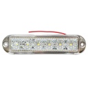 Lampa laterala gabarit slim alba cromata LED 12-24V, galbena FR1286CR