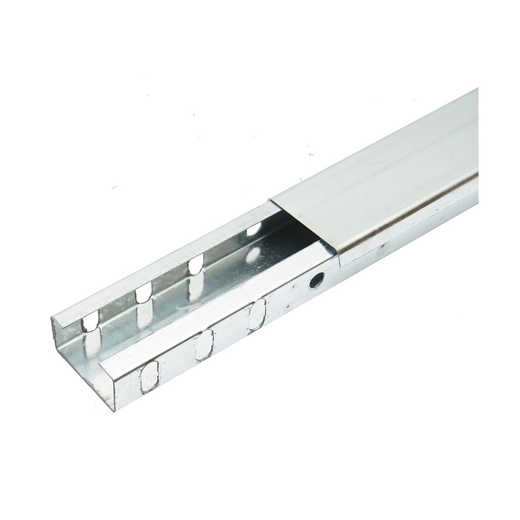 Jgheab metalic neperforat, galvanizat 25x50x2000mm