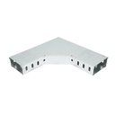 Cot orizontal 90 grade din otel galvanizat pentru jgheab 50x100mm