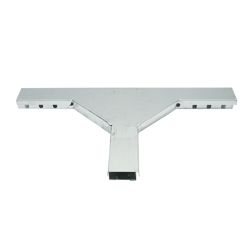 Ramificatie T orizontala din otel galvanizat pentru jgheab 25x50mm
