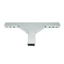 Ramificatie T orizontala din otel galvanizat pentru jgheab 25x50mm