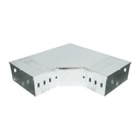 Cot orizontal 90 grade din otel galvanizat pentru jgheab 100x200mm