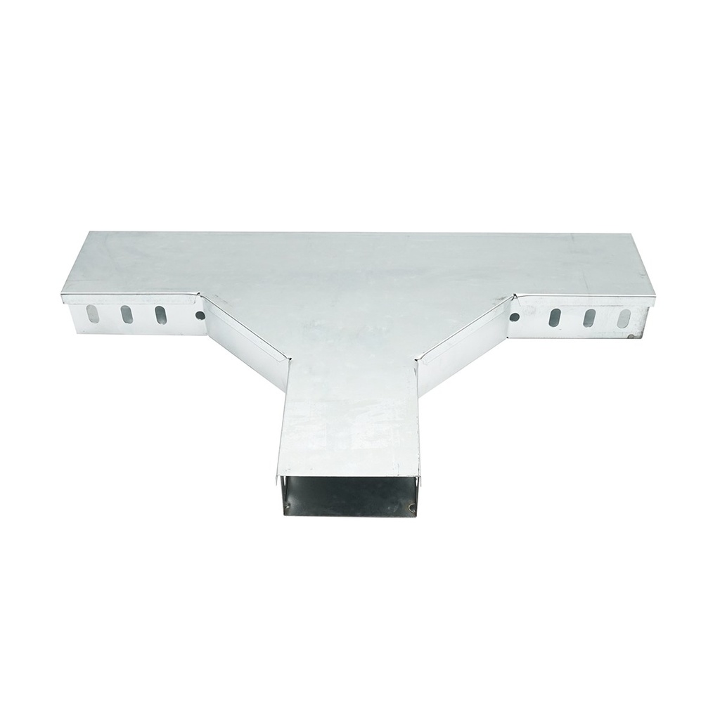 Ramificatie T orizontala din otel galvanizat pentru jgheab 50x100mm