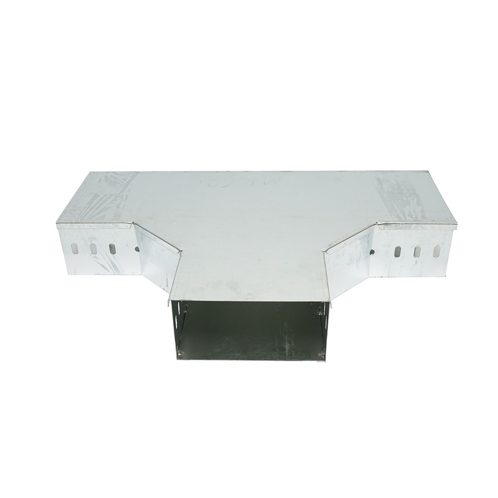 Ramificatie T orizontala din otel galvanizat pentru jgheab 100x200mm