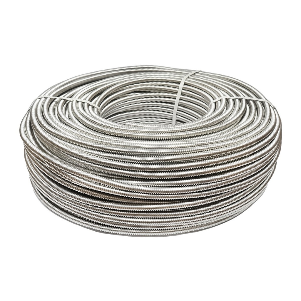 Rola 50m teava inox flexibila, gofrata DN12 pentru instalatii solare rezidentiale