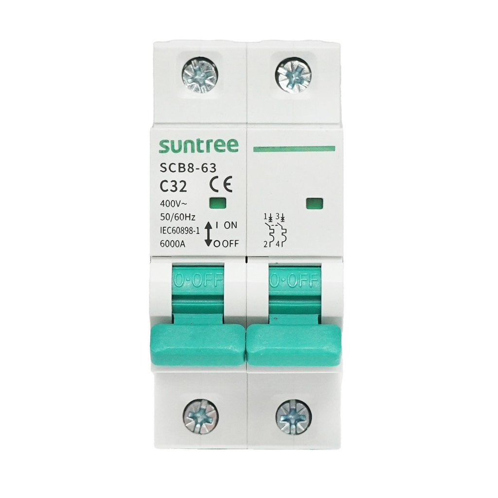 Siguranta automata tip intrerupator 2P-32A-400VAC, 6KA