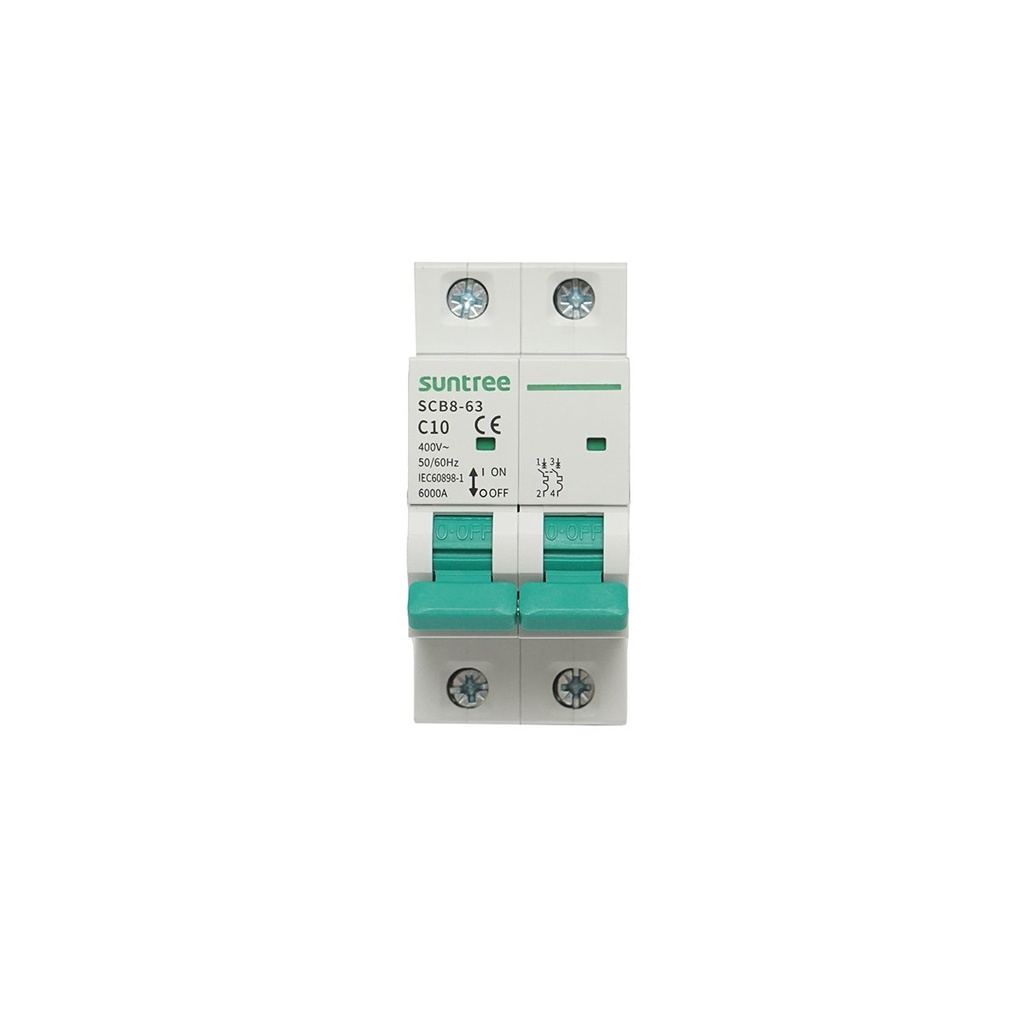 Siguranta automata tip intreruptor 2P, 10A 400VAC Suntree