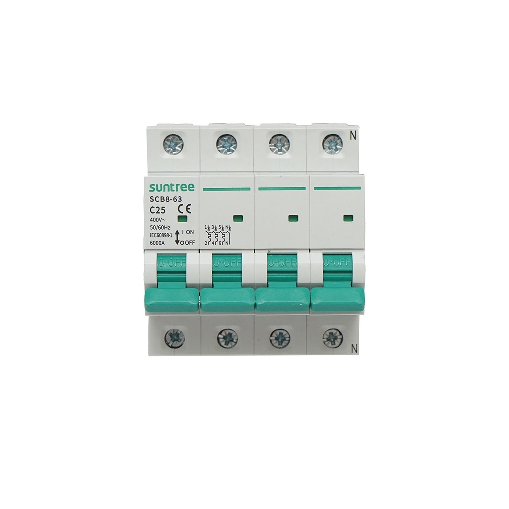 Siguranta automata tip intreruptor 3P+N, 25A 400VAC Suntree