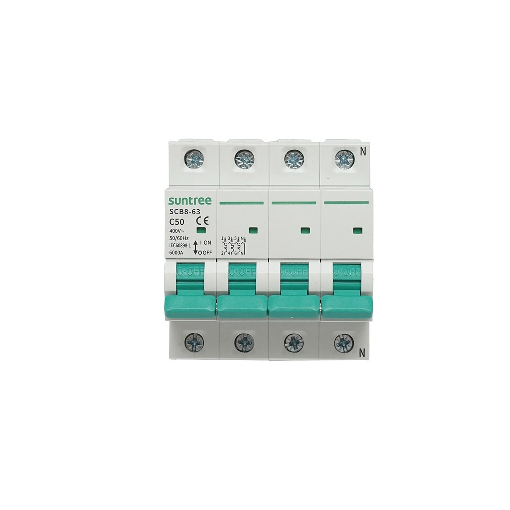 Siguranta automata tip intrerupator 3P+N, 50A 400VAC