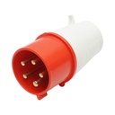 Stecher, fisa pentru priza industriala trifazata 32A, 415V, IP44, 6H