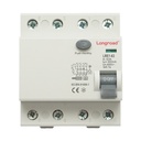 Intrerupator automat diferential RCCB 4P 63A, 400V, 300mA tip AC Longroad