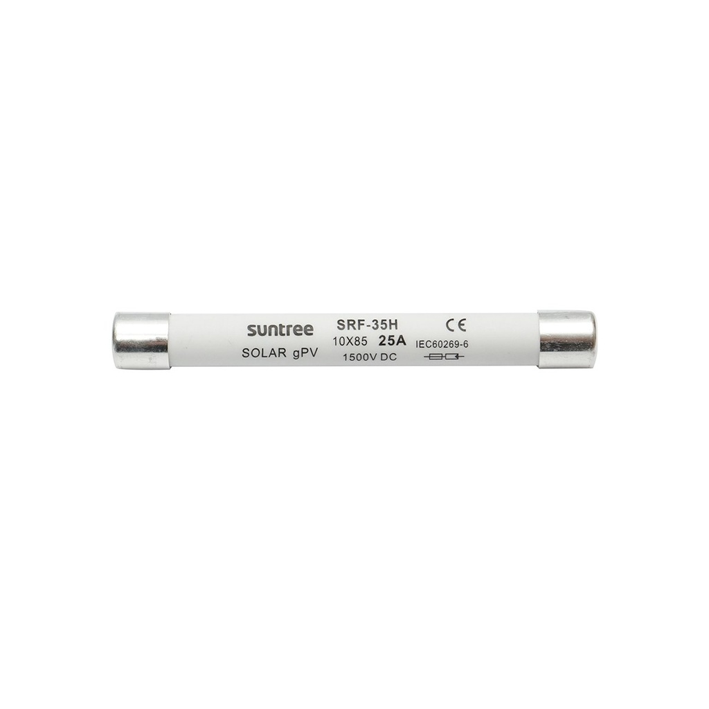 Siguranta fuzibila cilindrica SRF-35H pentru sisteme solare gPV, 25A, 1500V Suntree