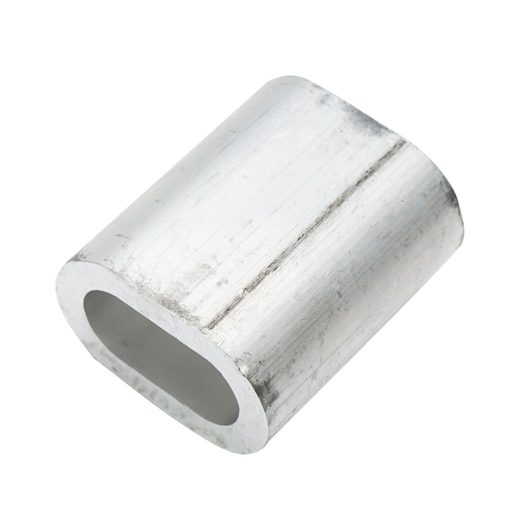 Ferula/bucsa de presare din aluminiu pentru cablu troliu 14 mm