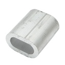 Ferula/bucsa de presare din aluminiu pentru cablu troliu 16 mm