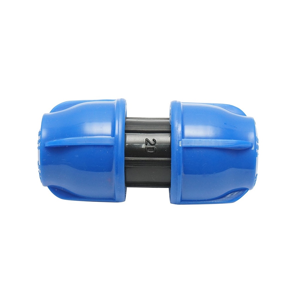 Mufa compresiune dreapta egala 20x20mm PN16 pentru sisteme de irigatii