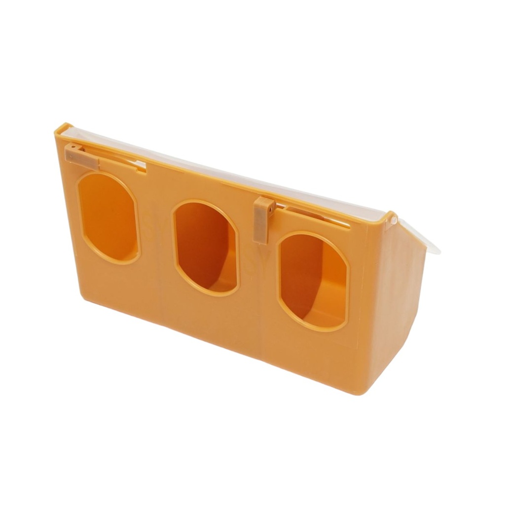 [AMAT6-118341] Hranitoare porumbei din plastic rabatabila, 3 compartimente 25x9x14cm