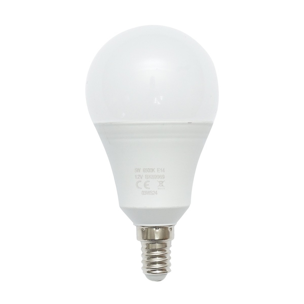 Bec LED 5W, 12V, E14 lumina rece 6500K