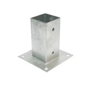 Suport stalp patrat aplicat 71x71x150mm, otel zincat